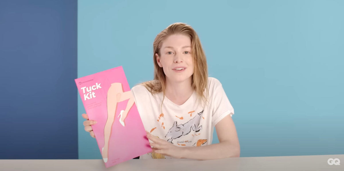 Unclockable Tuck Kit Example Hunter Schafer Shows off Tuck Kit for GQ in Viral Video –