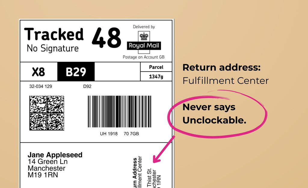 Unclockable | Discreet Shipping & Billing